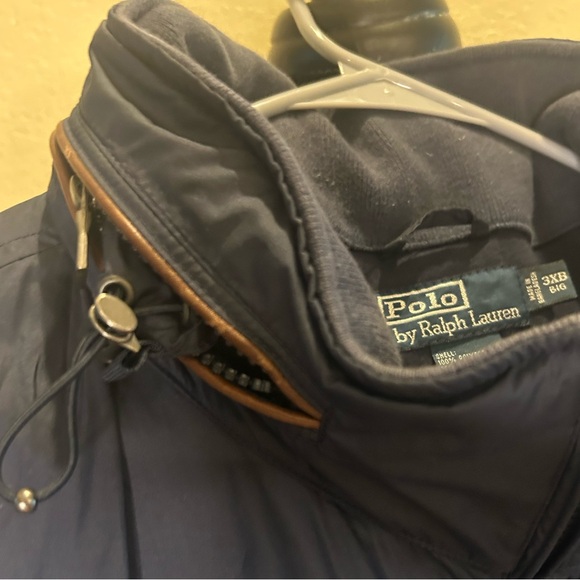 Ralph Lauren Men's Dark Blue Fall/Winter Windbreaker w/hood (Big N Tall) - Picture 9 of 10